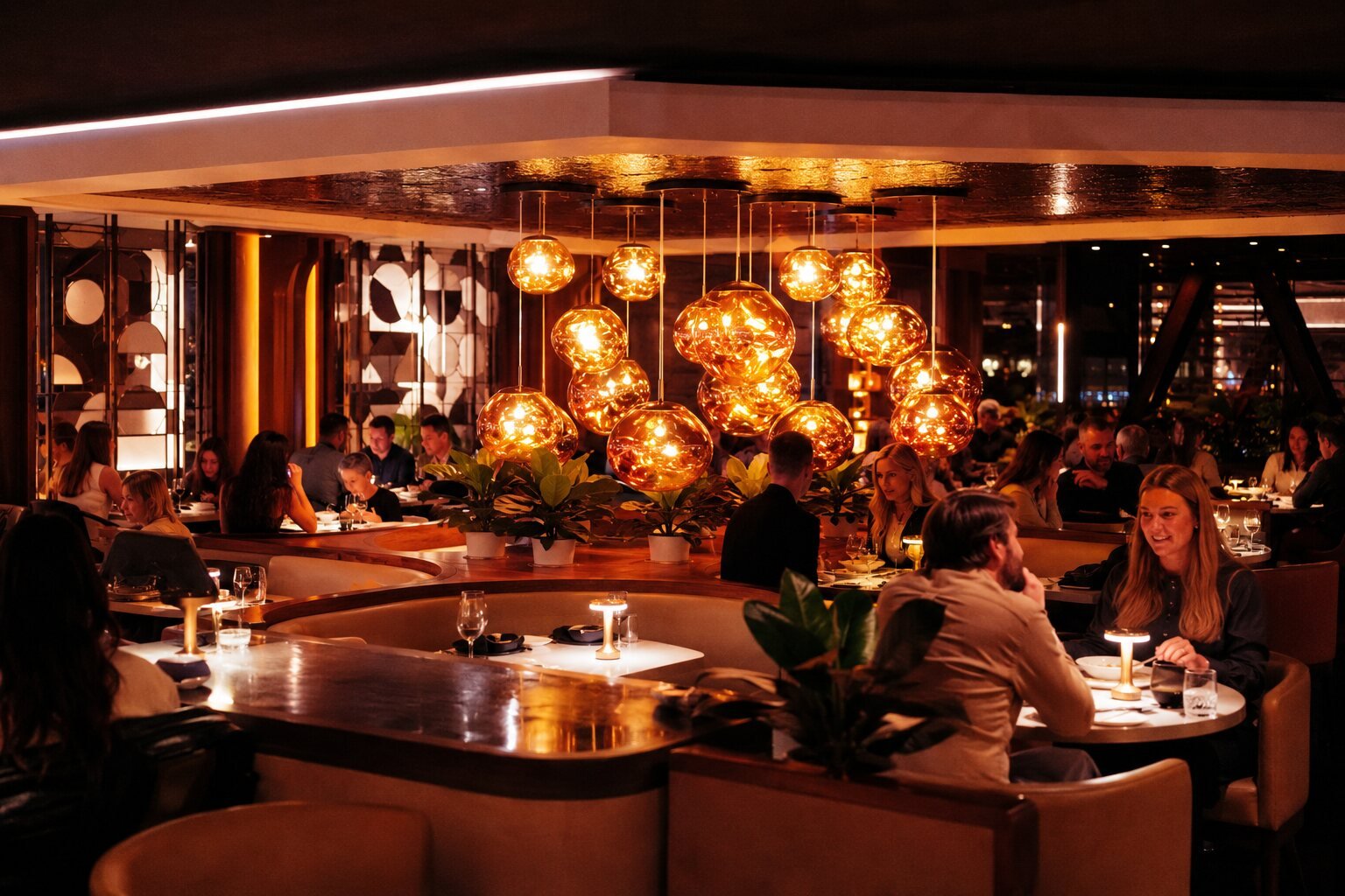 Guests dining at The Willow House